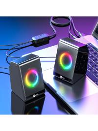 LENOVO LECOO DS100 1+1 Siyah 6w RMS Hoparlör RGB Ledli - 5